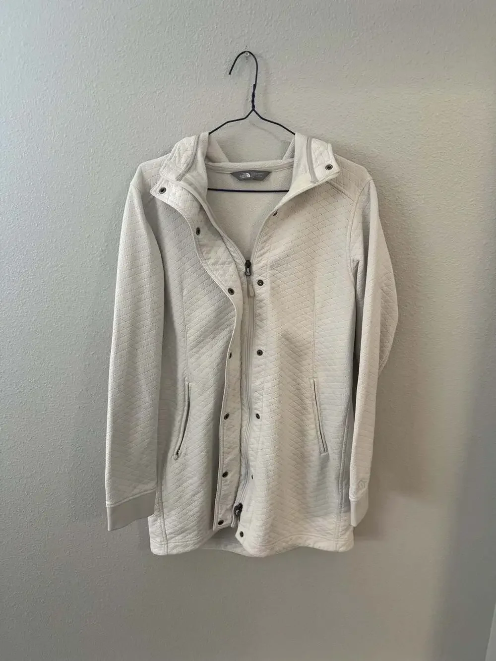The North Face Women's Quilted Full Zip Hoodie Jacket Size Medium